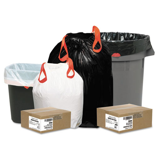 Heavy-duty Trash Bags, 33 Gal, 1.2 Mil, 33.5" X 38", Black, 150/box